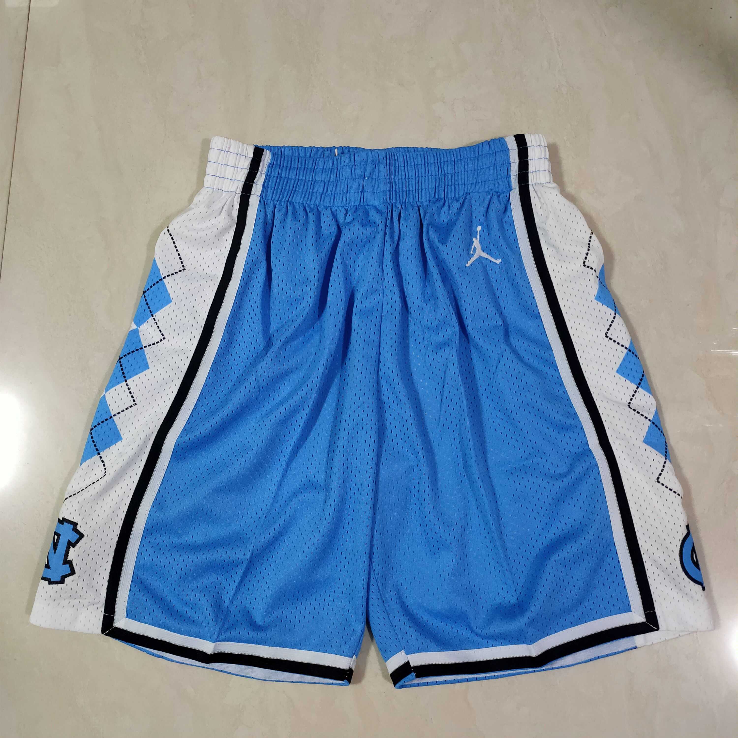 Men NBA North Carolina Blue Shorts 0416
